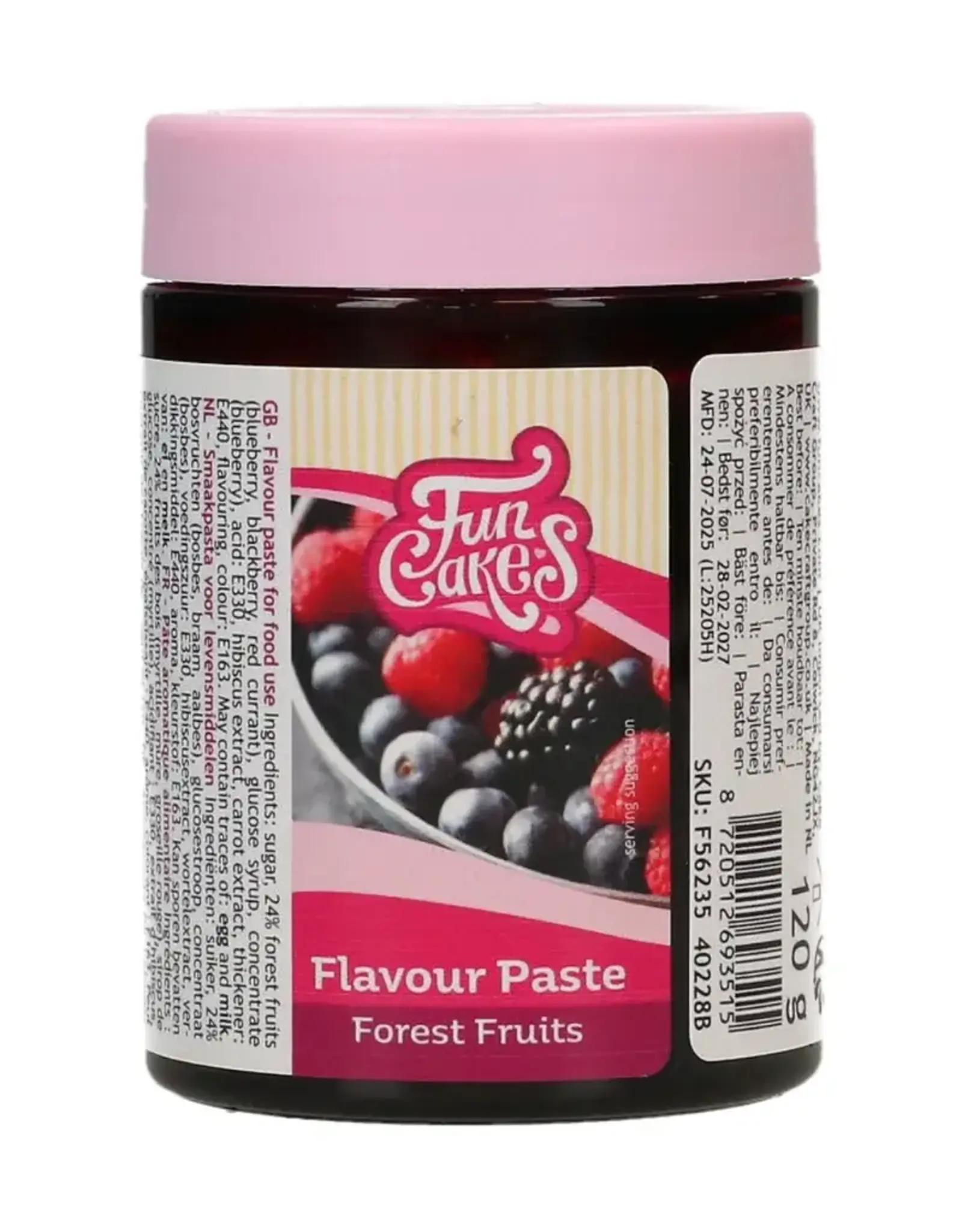 FunCakes FunCakes Smaakpasta Bosvruchten 120 g