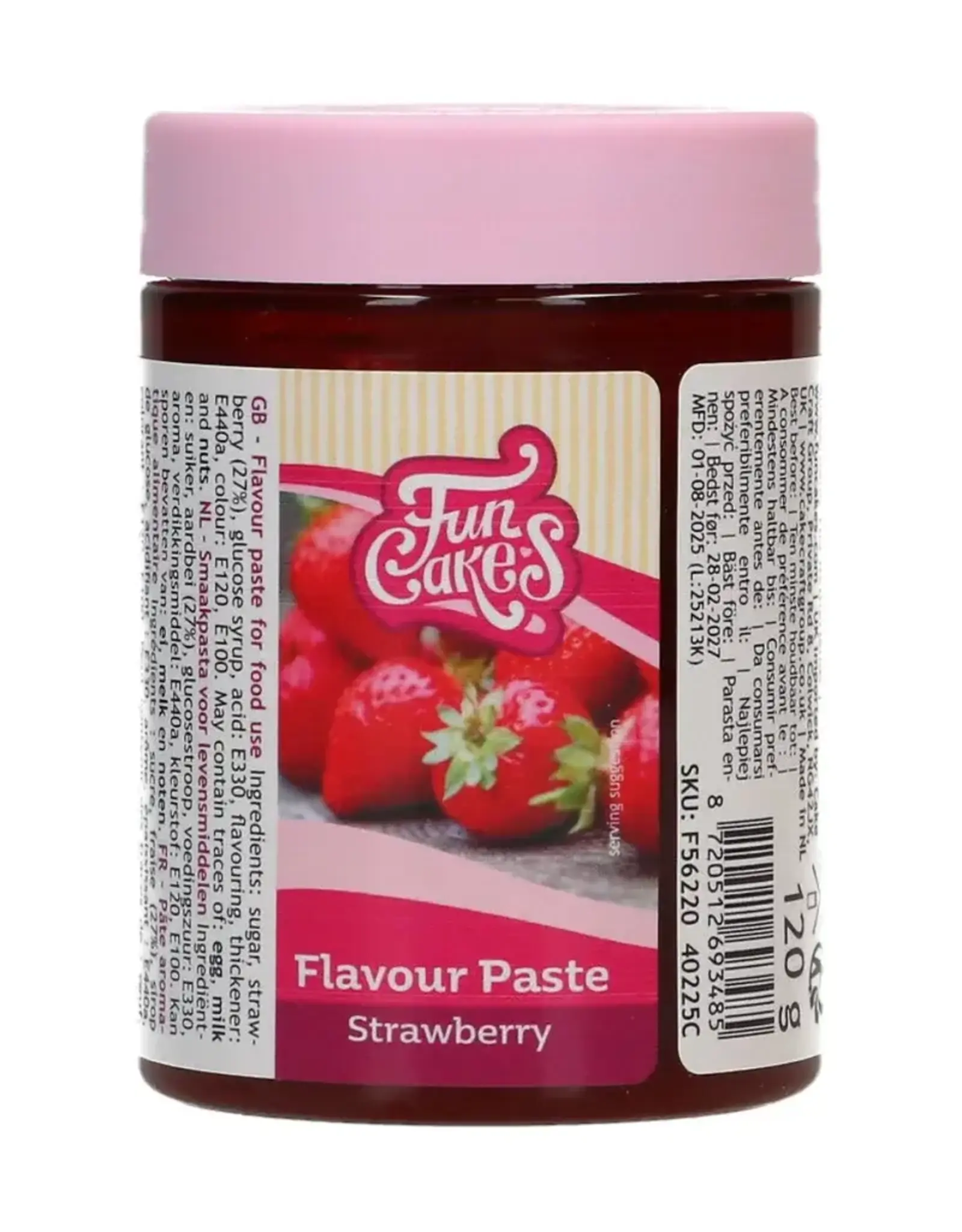 FunCakes FunCakes Smaakpasta Aardbei 120 g