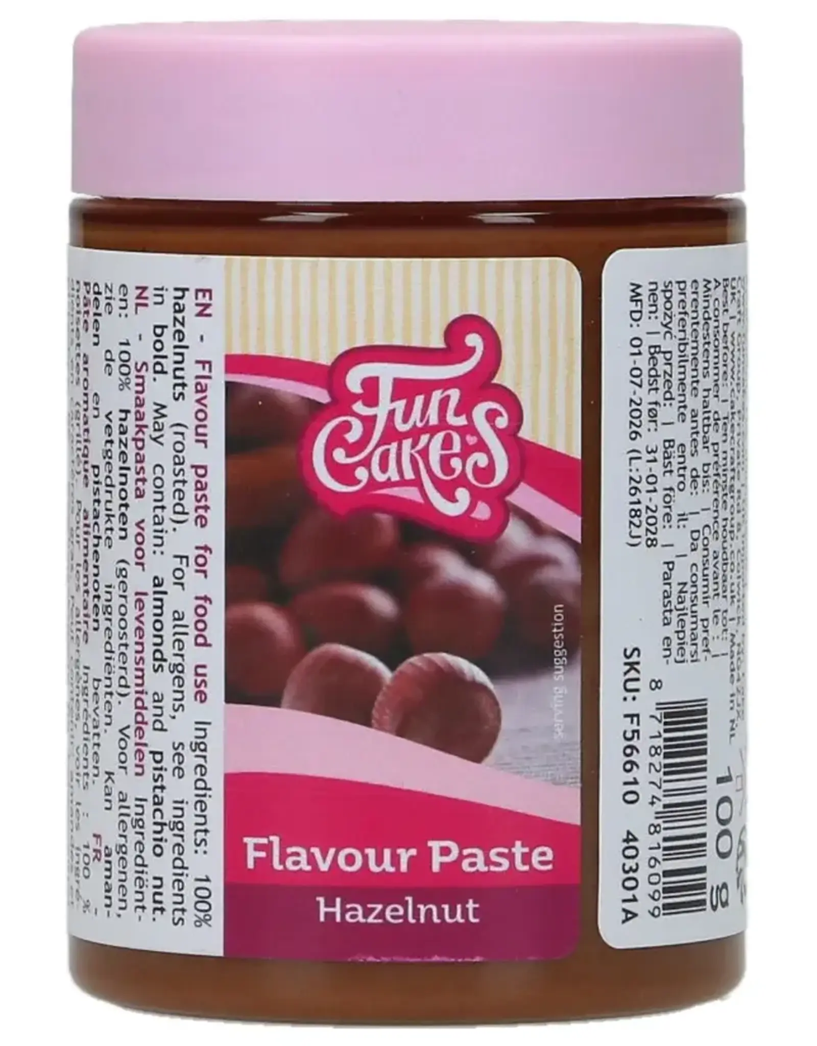 FunCakes FunCakes Smaakpasta Hazelnoot 100 g