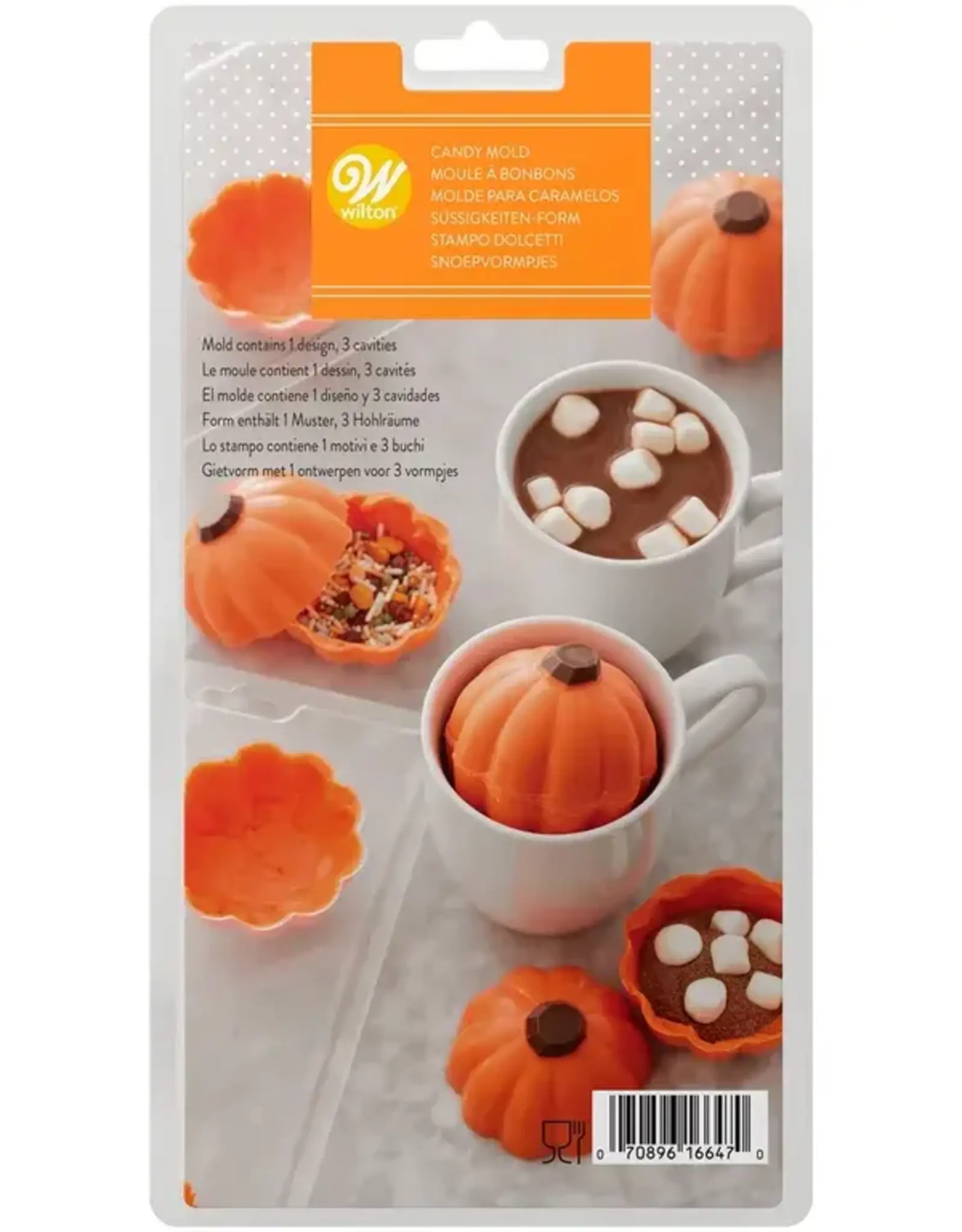 Wilton Wilton Candy Mold Choco Bomb Pompoen Set/2