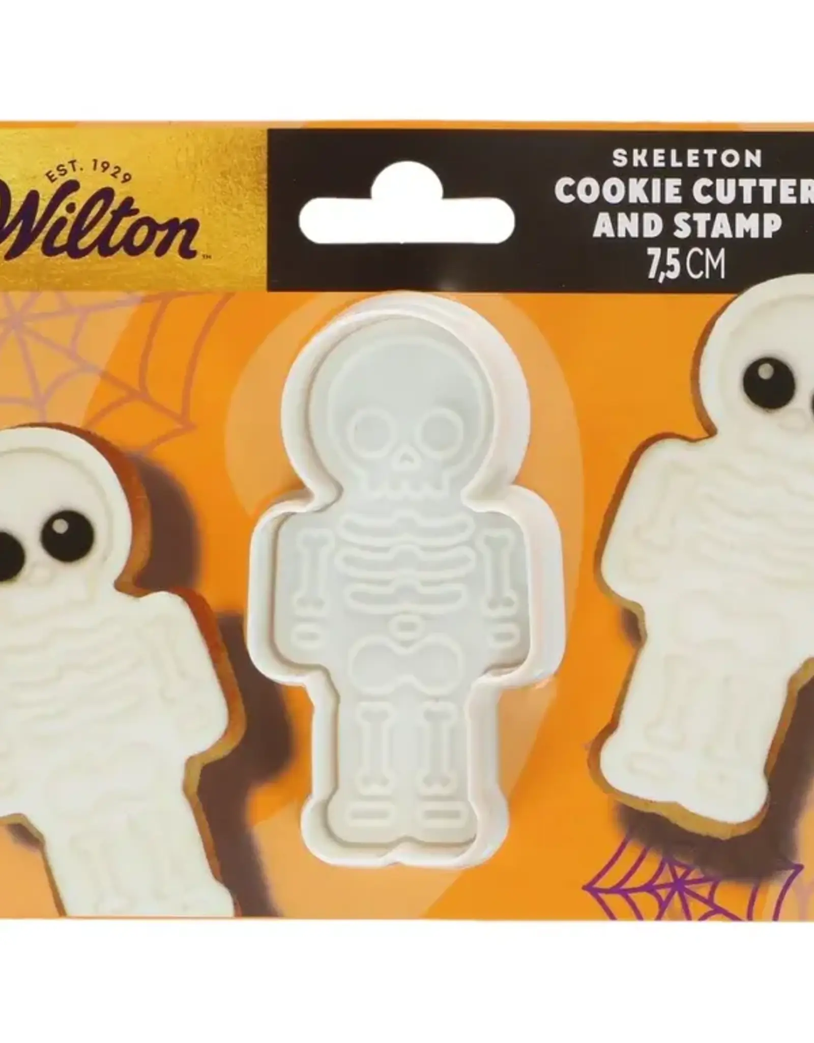 Wilton Wilton Koekjesuitsteker met Stempel Skelet 7,5cm
