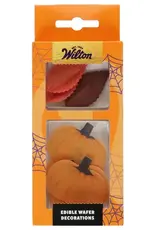Wilton Wilton Eetbare Papieren Decoraties Herfstbladeren en Pompoenen set/10