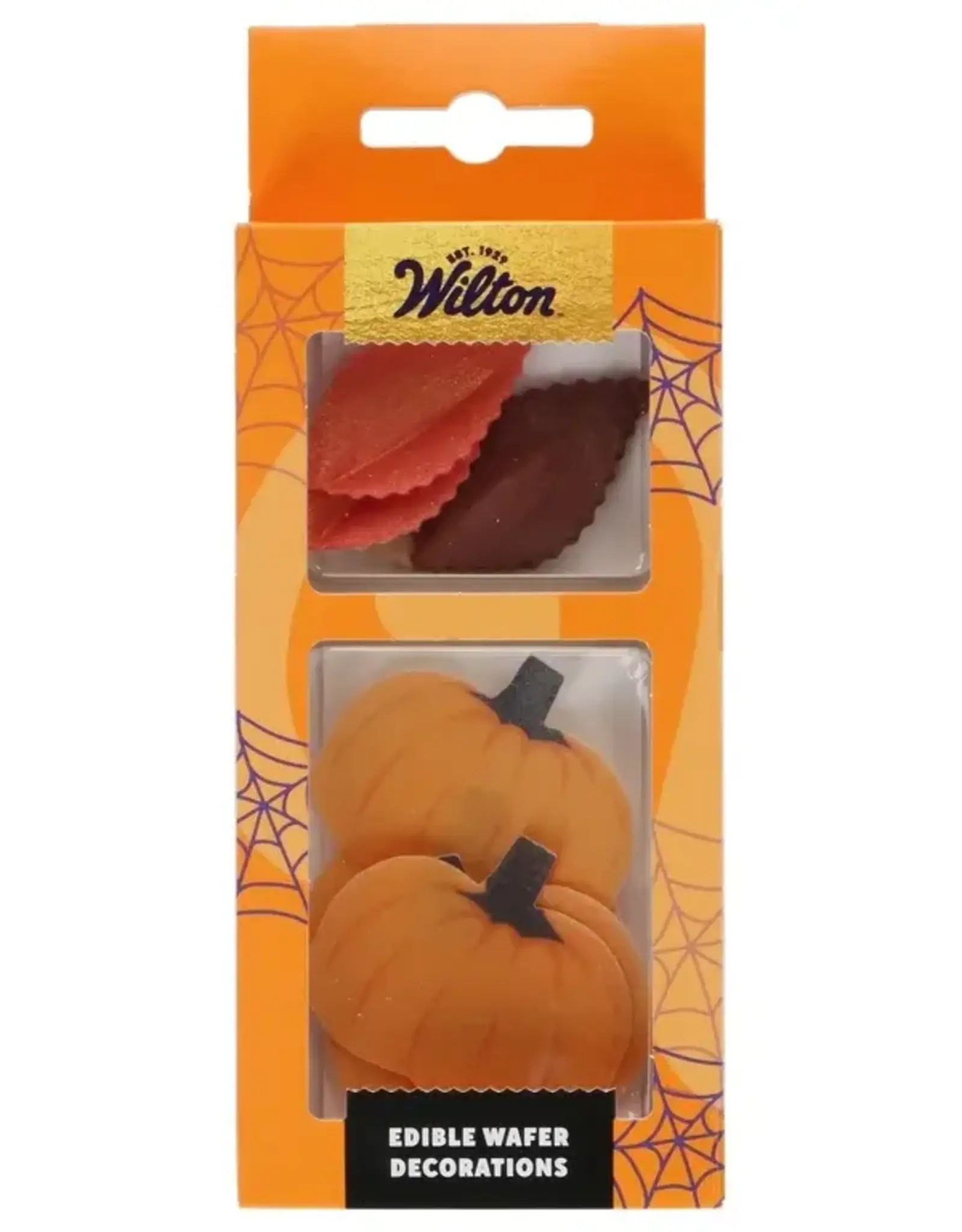 Wilton Wilton Eetbare Papieren Decoraties Herfstbladeren en Pompoenen set/10