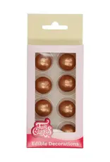 FunCakes FunCakes Choco Balls Brons Parel Goud set/8