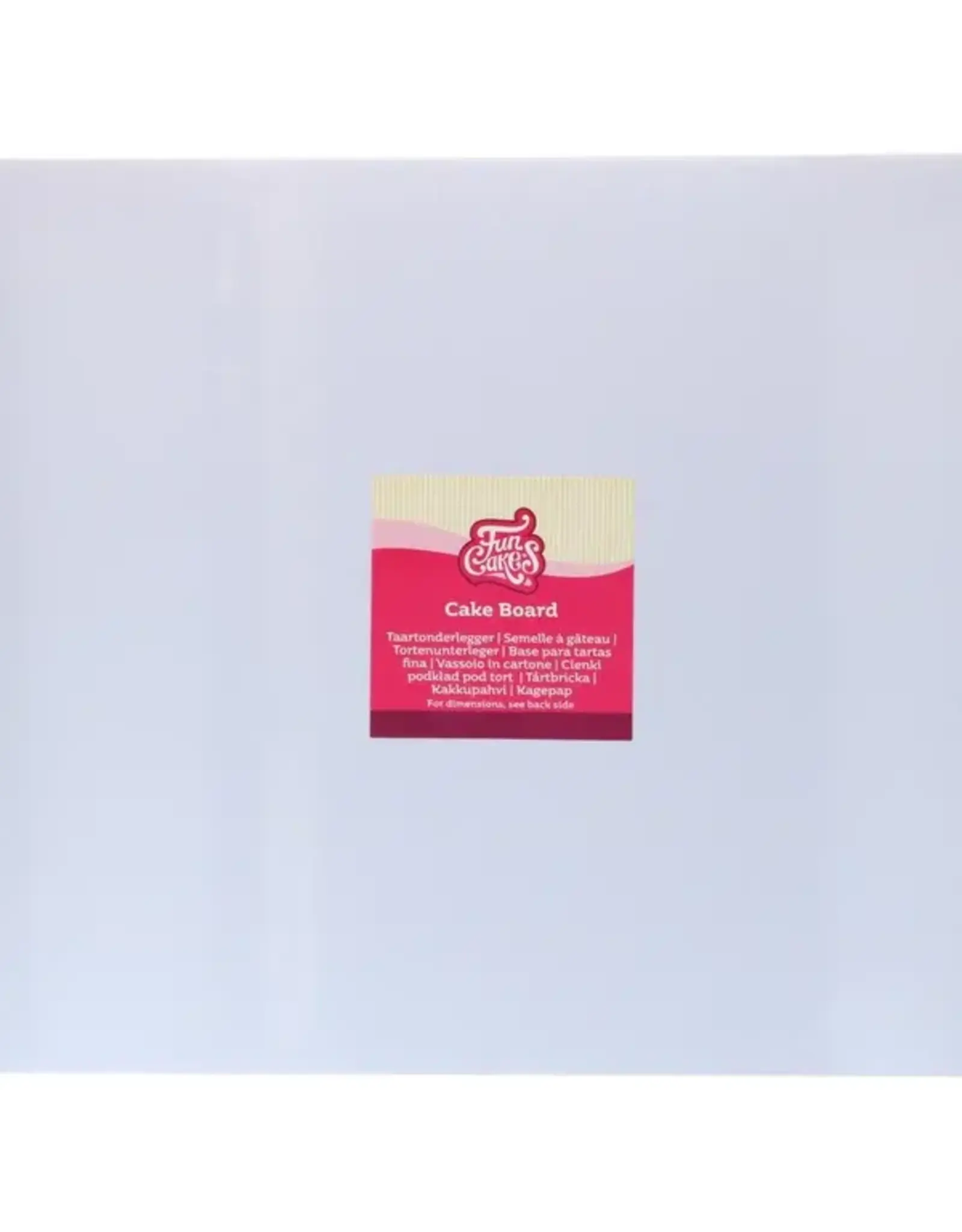 FunCakes FunCakes Cake Board Rechthoek 45x35cm Wit
