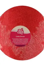 FunCakes Cake Drum Rond Ø 25 cm Rood