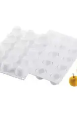 Silikomart Silikomart Siliconen Bakvorm Appel/Kers/Perzik (15x) Ø3,9cm