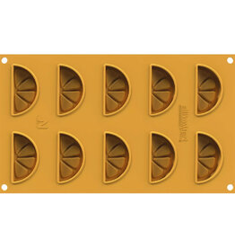 Silikomart Siliconen Bakvorm Citroen (10x) 6,5x3,5cm