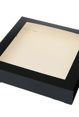 BNC BNC Taartdoos Zwart met Venster 30x30x6 cm pk/3