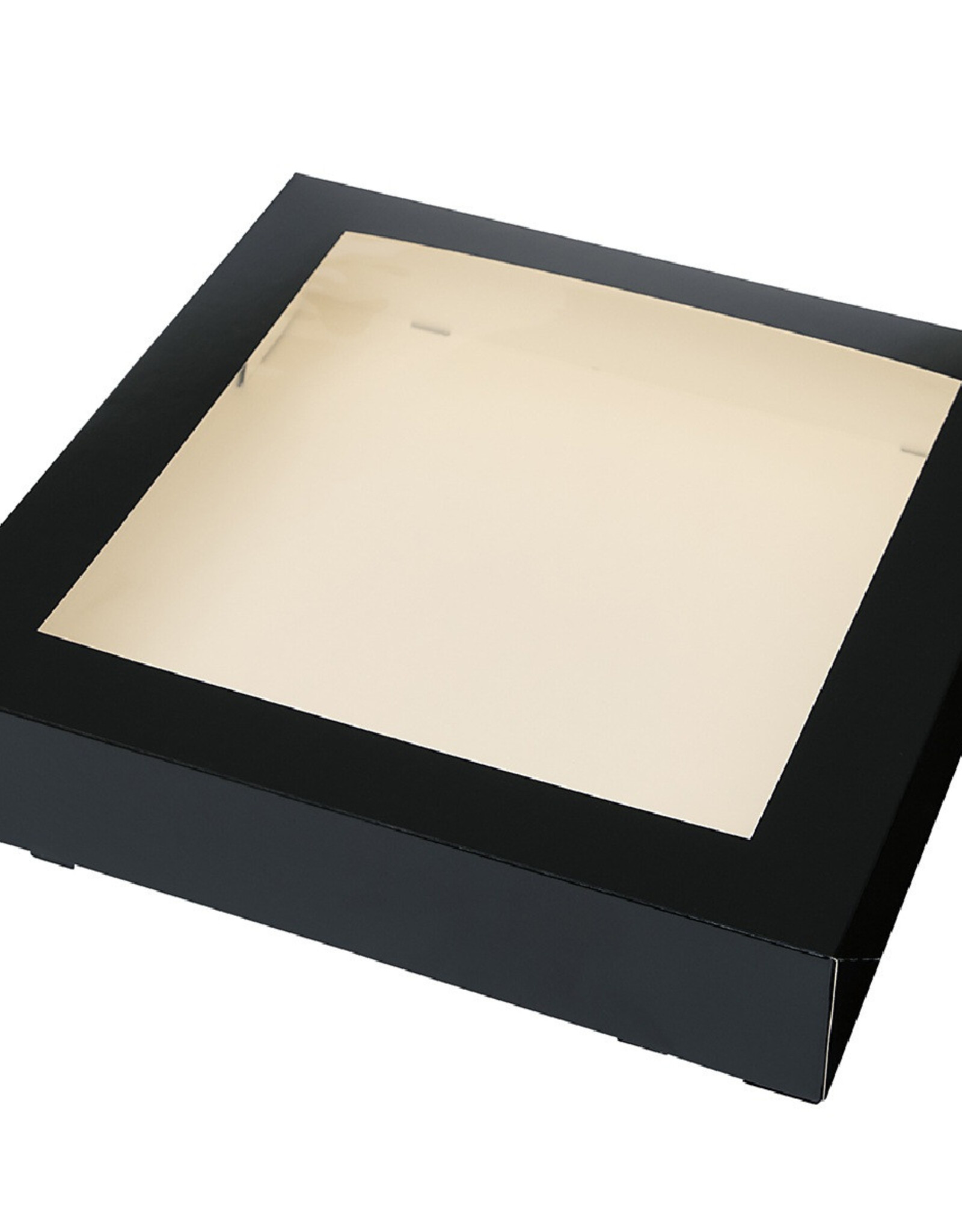 BNC BNC Taartdoos Zwart met Venster 30x30x6 cm pk/3