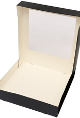 BNC BNC Taartdoos Zwart met Venster 30x30x6 cm pk/3