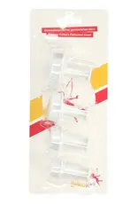 Dekofee Dekofee Plunger Uitstekers Hartjes met Patroon set/4