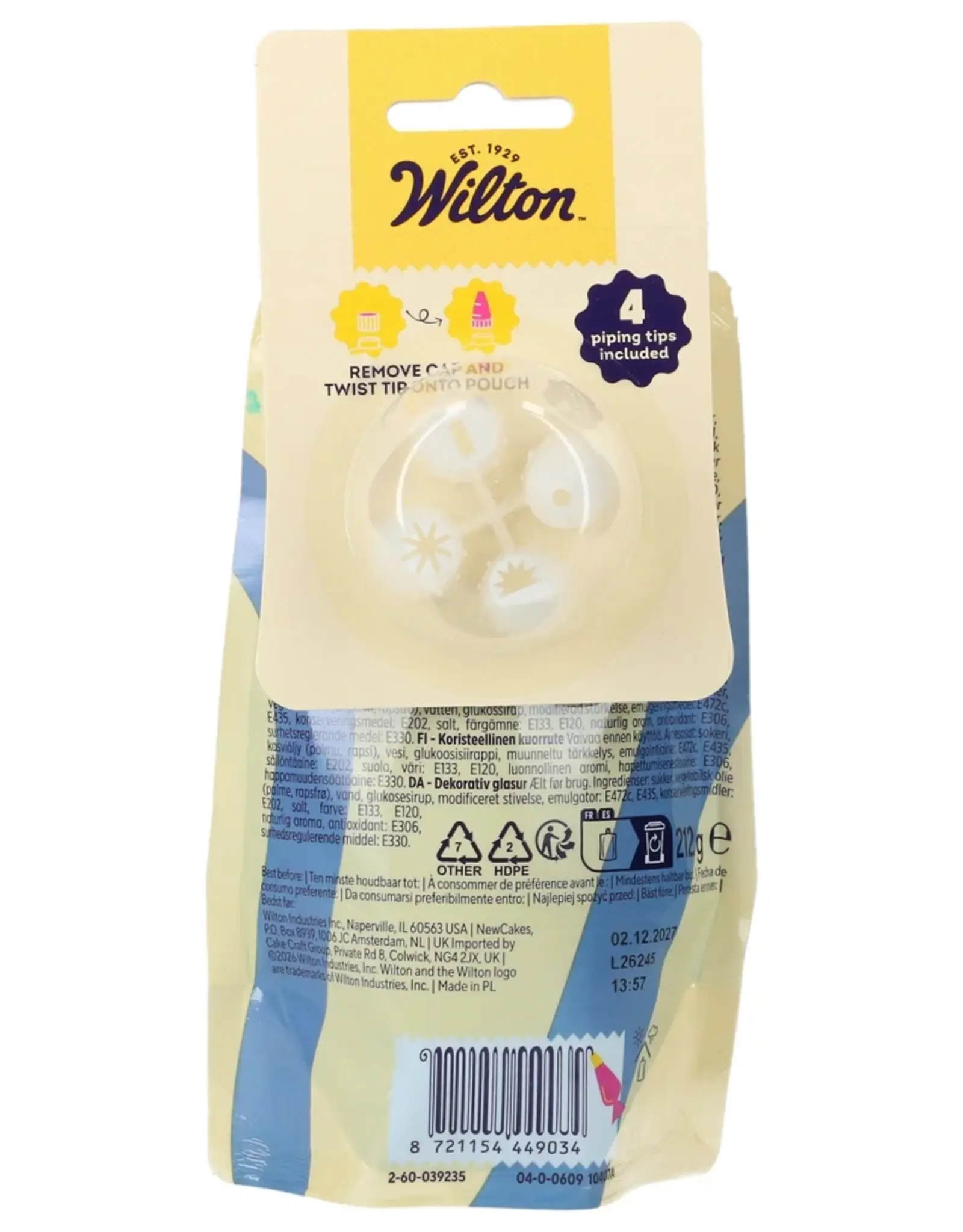 Wilton Wilton Decorator Icing Blauw 212g