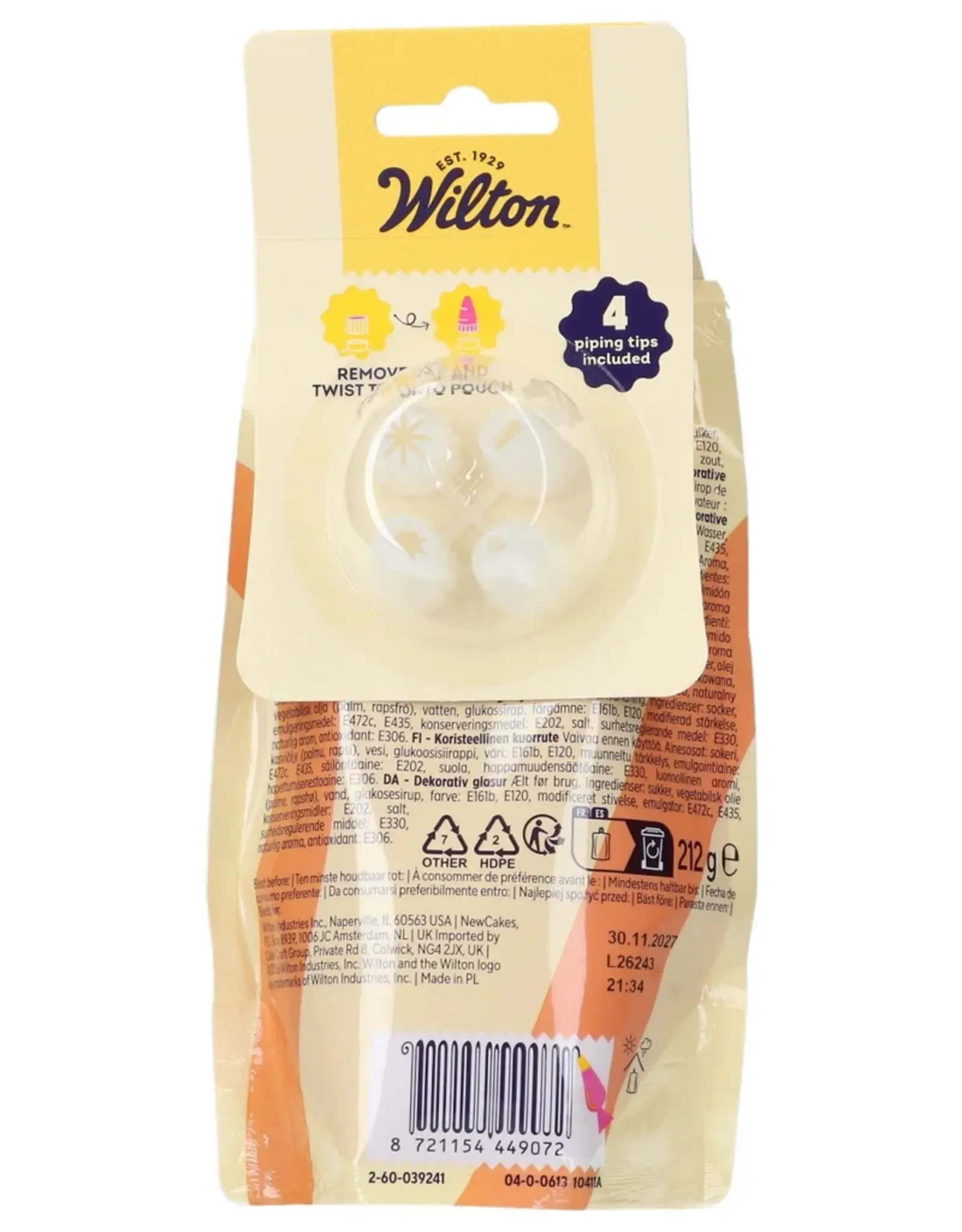 Wilton Wilton Decorator Icing Oranje 212g