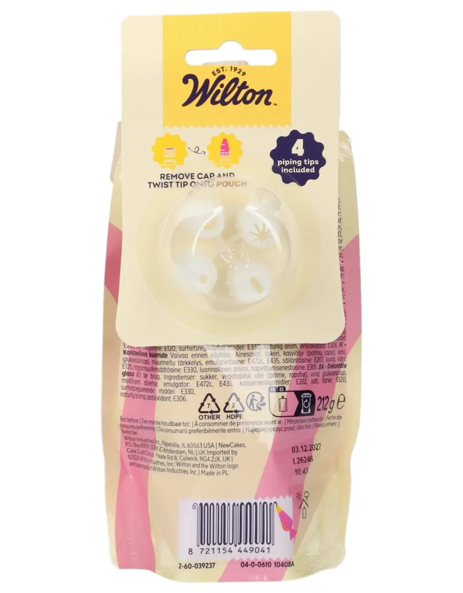 Wilton Wilton Decorator Icing Roze 212g