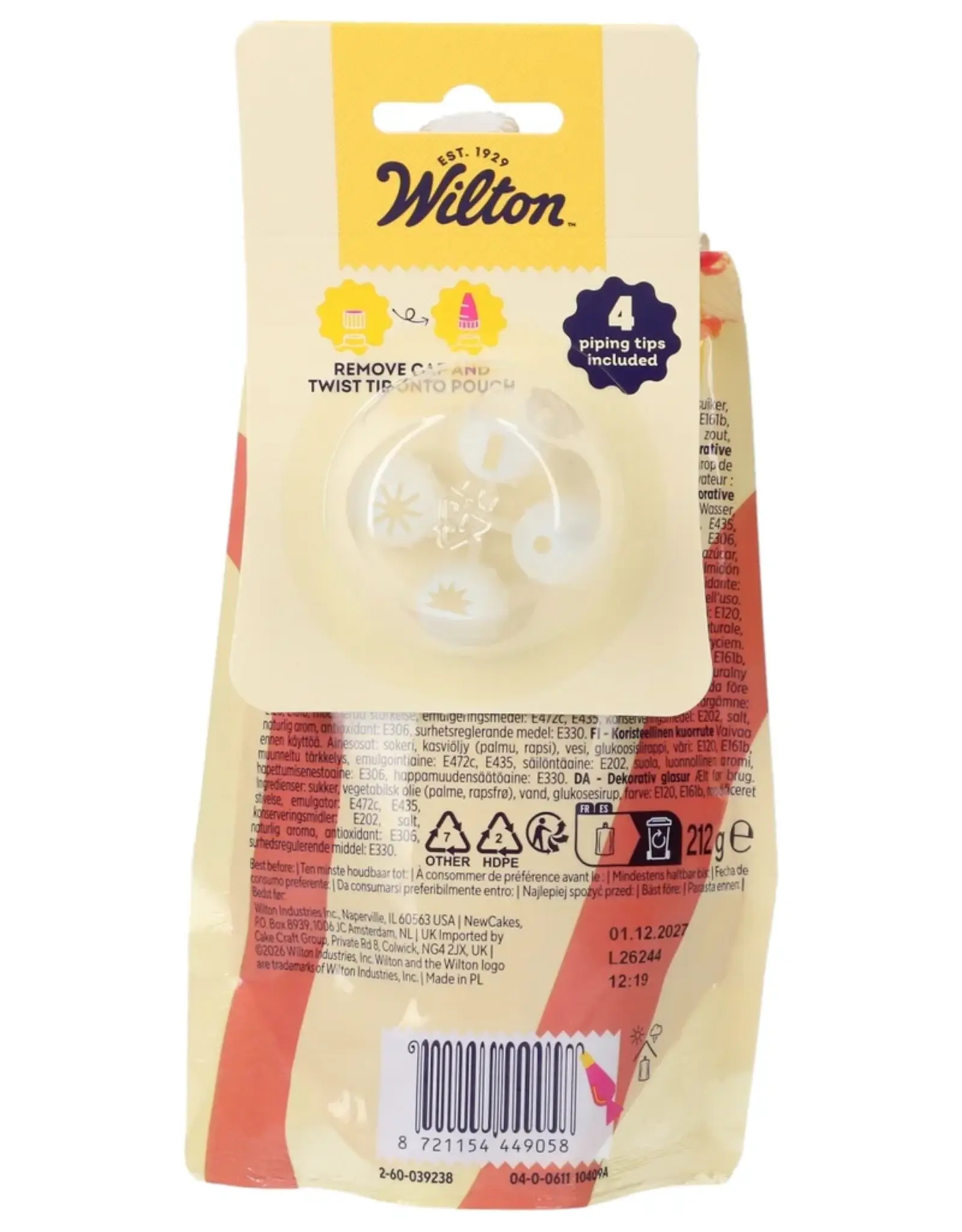 Wilton Wilton Decorator Icing Rood 212g
