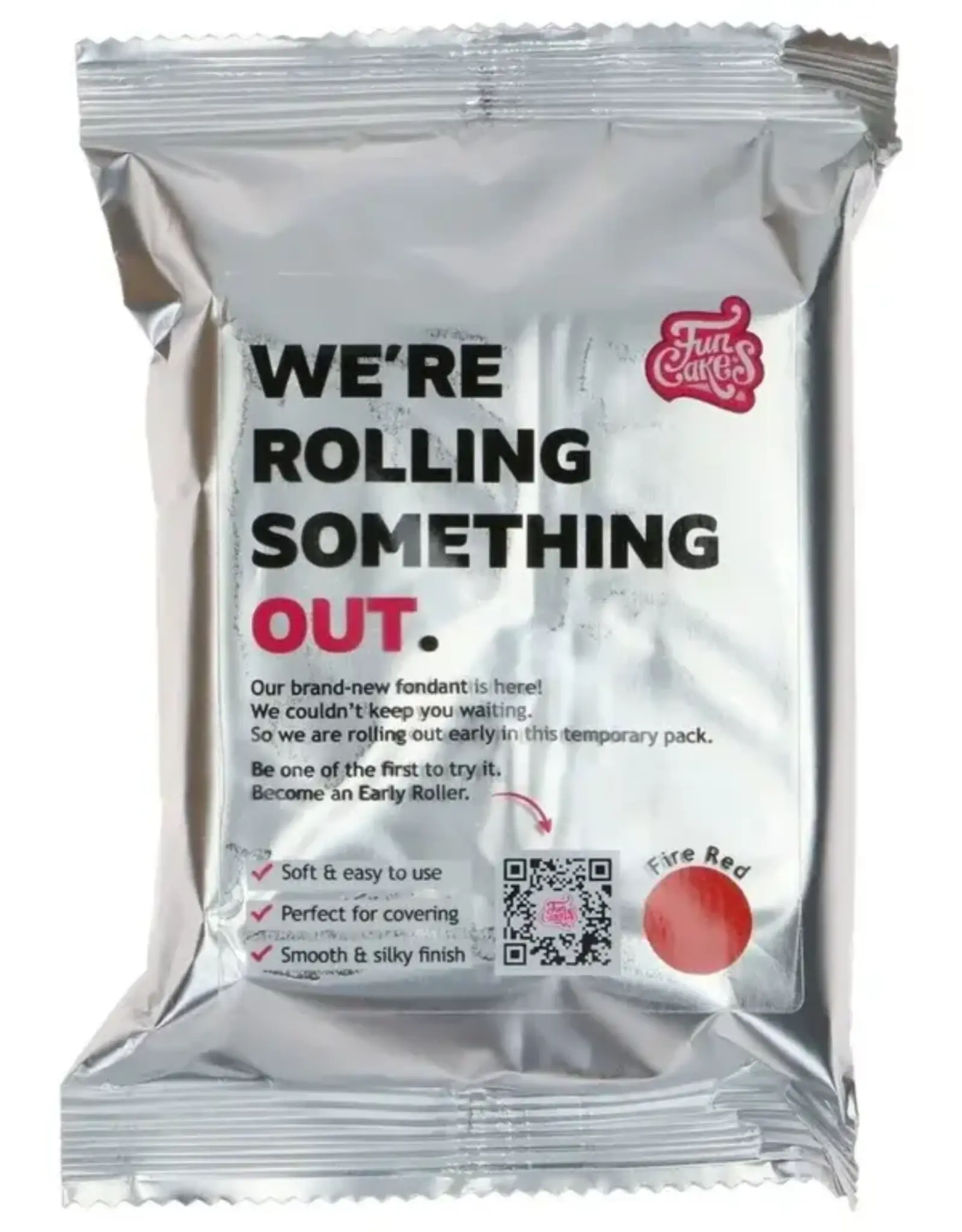 FunCakes FunCakes Rolfondant Fire Red 250 g