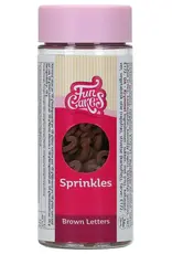 FunCakes FunCakes Sprinkles Bruine Letters 50 g