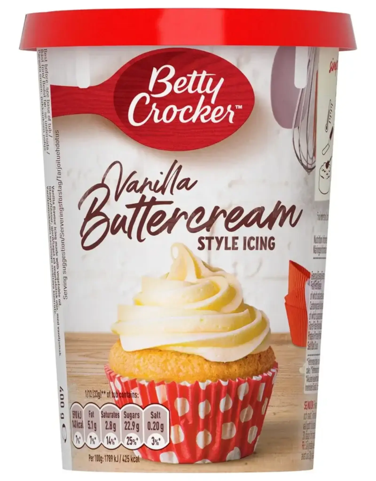 Betty Crocker Betty Crocker Vanille Botercrème Icing 400g