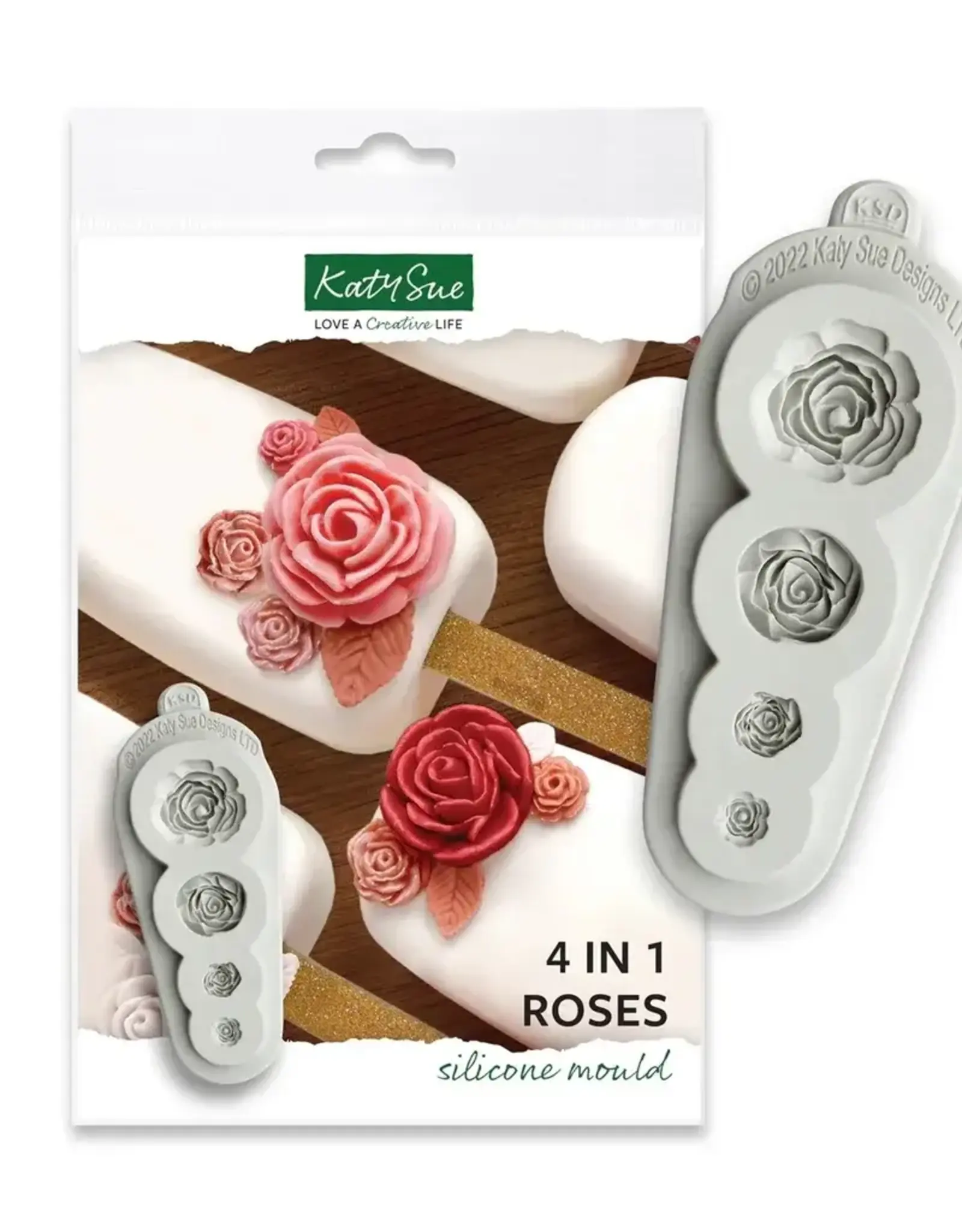 Katy Sue Designs Katy Sue Siliconen Mal Rozen 4 in 1