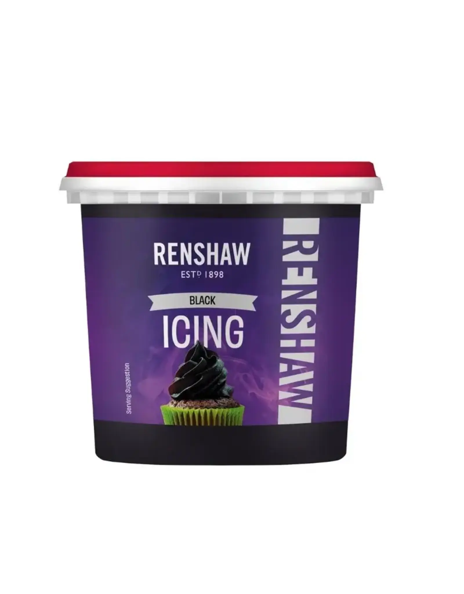 Renshaw Ready to Use Icing Zwart 400g