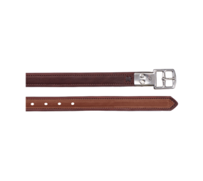 Bates Luxe lederen beugelriemen Bates havana bruin/tan 137