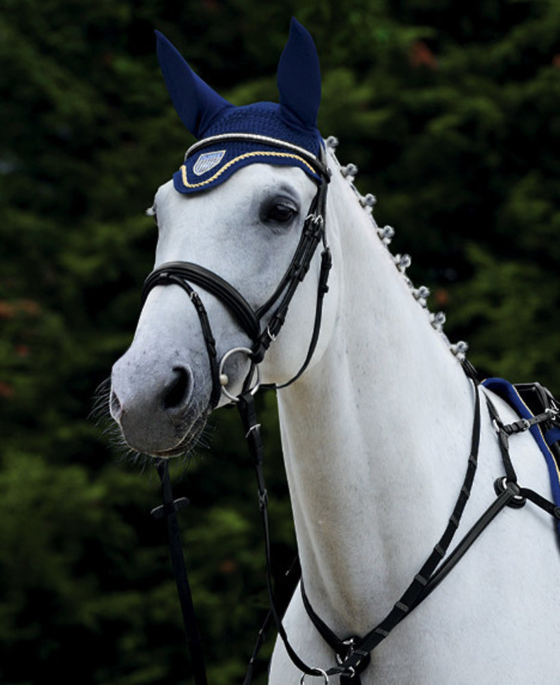 JUNO Snaffle Bridle Black Cob