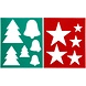 QHP Borstelpatroon kerst motief QHP Borstelpatroon kerst motief
