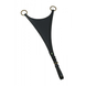 LJ Leathers Gesloten martingaalvork zwart/messing LJ Leathers Gesloten martingaalvork zwart/messing