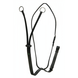 LJ Leathers Martingaal chroom gespen choco LJ Leathers Martingaal chroom gespen choco