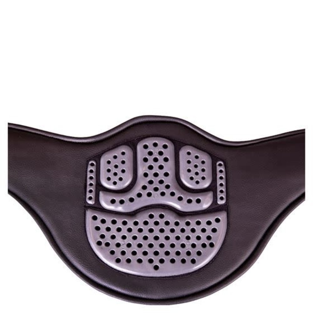 Acavallo Korte anatomische singel met buikflap Comfort Gel zwart