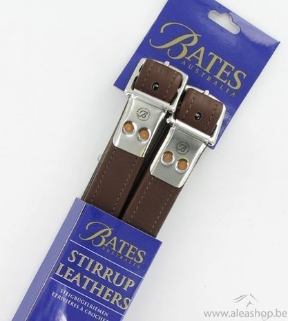 Bates Etrivières Bates Cuir Havana