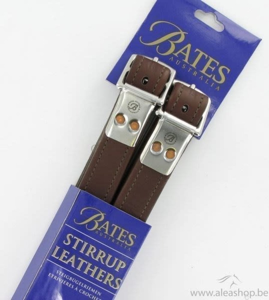 Bates Lederen beugelriemen Bates Classic Bruin Bates Lederen beugelriemen Bates Classic Bruin