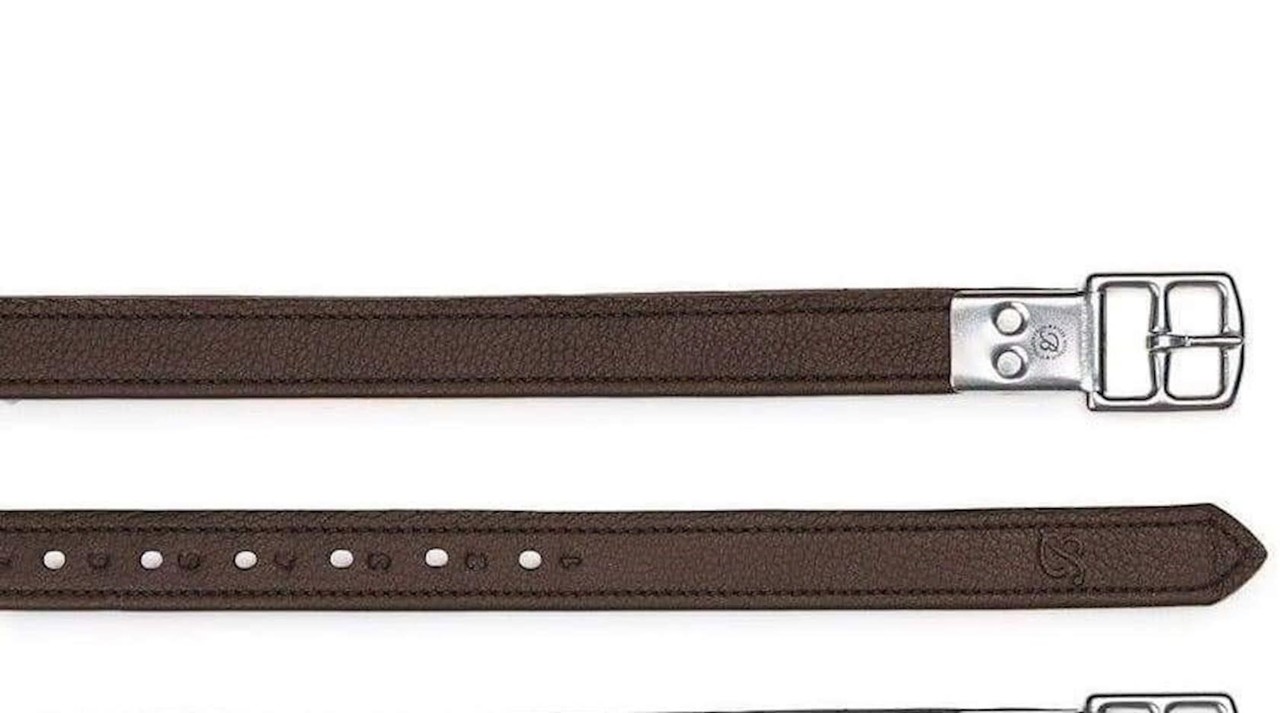 Bates Luxe lederen beugelriemen Bates Classic bruin Bates Luxe lederen beugelriemen Bates Classic bruin