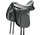 Zadel Bates Dressuur zwart