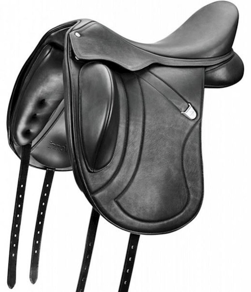 Bates Zadel Bates Innova Mono+ Dubbel leder zwart Bates Zadel Bates Innova Mono+ Dubbel leder zwart
