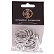 BR Manenelastiekjes BR Shine 25 stuks Zilver BR Manenelastiekjes BR Shine 25 stuks Zilver