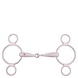 BR BR Single Jointed Three Ring Gag 18 mm BR BR Single Jointed Three Ring Gag 18 mm