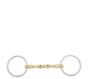 BR BR Double Jointed Loose Ring Snaffle Soft Contact 14 mm BR BR Double Jointed Loose Ring Snaffle Soft Contact 14 mm