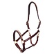 BR Halster Glasgow leder studs oak/koper BR Halster Glasgow leder studs oak/koper