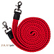 F.R.A. Gabi vlakke touwteugel katoen met clips 300cm rood F.R.A. Gabi vlakke touwteugel katoen met clips 300cm rood