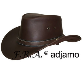 F.R.A. Adjamo hoed rundleder bruin 62 cm XL F.R.A. Adjamo hoed rundleder bruin 62 cm XL