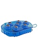 Premiere Massageborstel 7 rvs rollers Blauw Premiere Massageborstel 7 rvs rollers Blauw