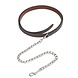 Busse Medina voorbrengleidsel leder met ketting 250cm dark brown Busse Medina voorbrengleidsel leder met ketting 250cm dark brown