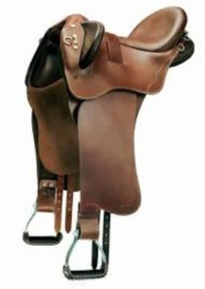 Bates Zadel Bates Kimberley Stock Swinging Fenders Heritage leder bruin