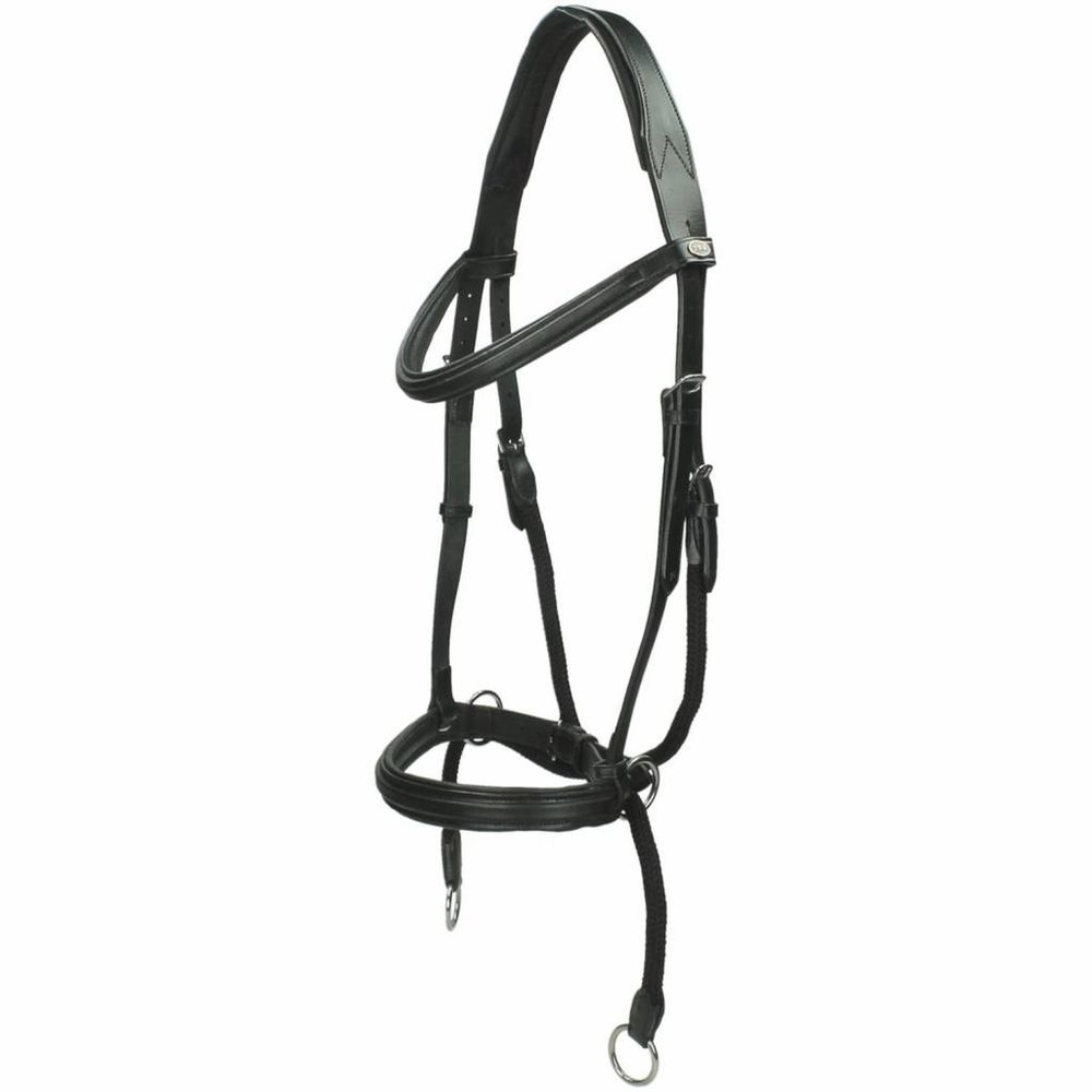 F.R.A. Dietsji Bitless bridle with reins Black Cob