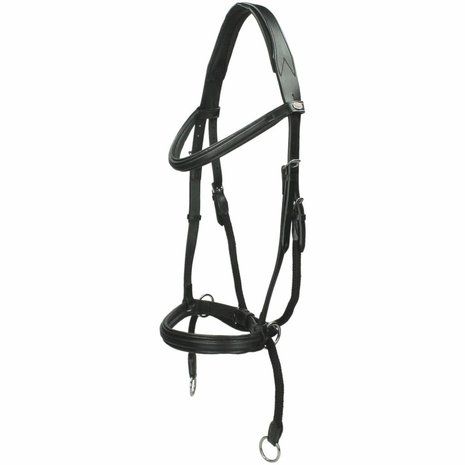 F.R.A. Dietsji Bitless bridle with reins Black Cob