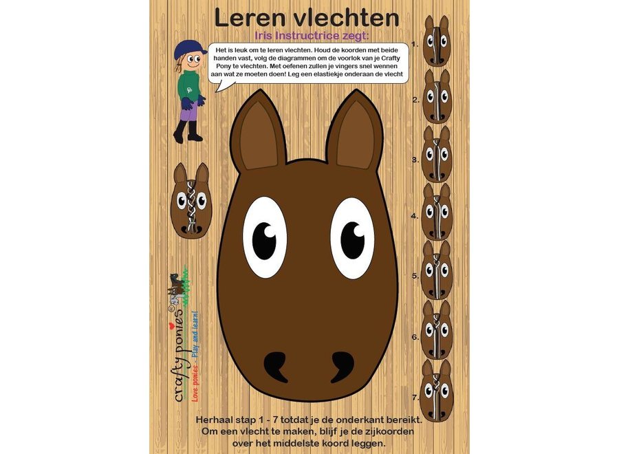 Vlechtbord manen incl. instructieboekje