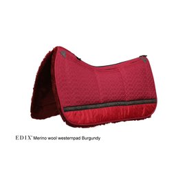 Edix Saddles Westernpad  8-pockets Bont Fur Burgundy Edix Saddles Westernpad  8-pockets Bont Fur Burgundy