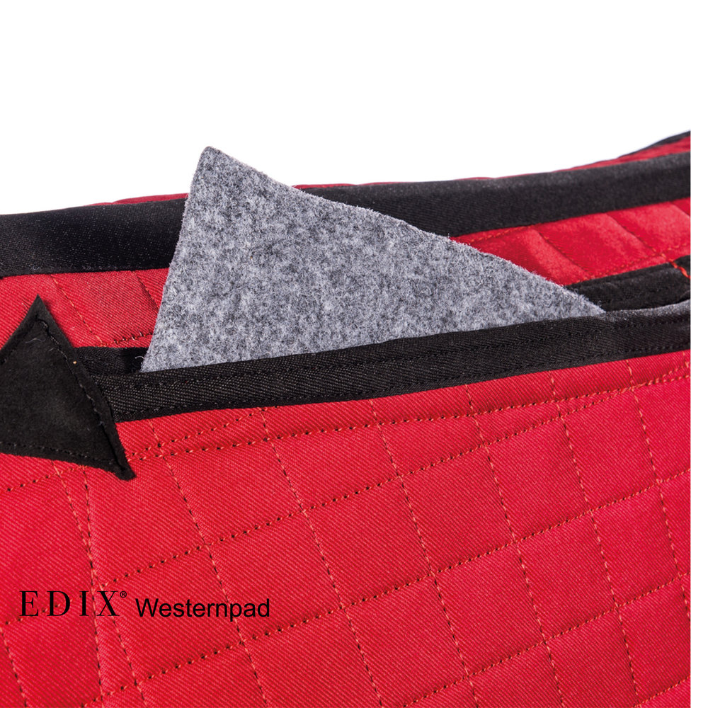 Edix Saddles Westernpad  8-pockets Bont Fur Burgundy Edix Saddles Westernpad  8-pockets Bont Fur Burgundy